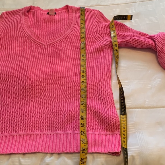 J. Crew Pink Knit Long Sleeve Sweater size XL - Picture 9 of 15